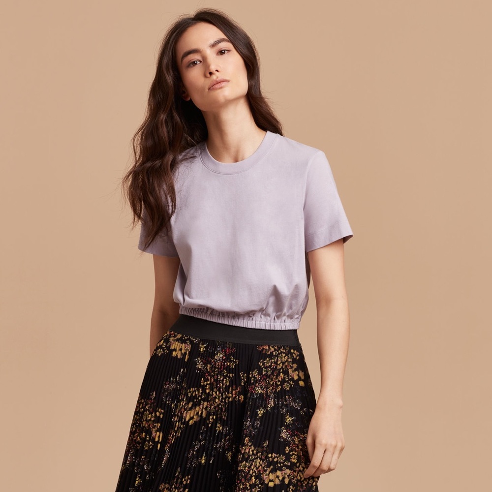 Wilfred | Light Purple Crop Top T-Shirt - Picture 2 of 10